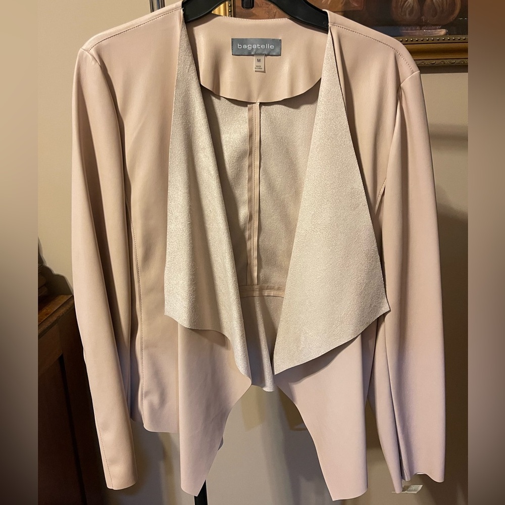 Bagatelle jacket. Size Medium-Looks like leather and suede.